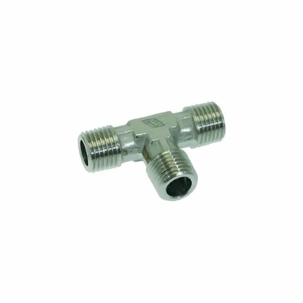 1/4" Male Bsp Triple Branch T-Fitting (3-Way) 1