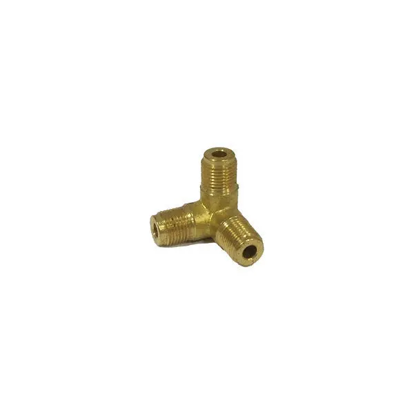 1/8" Bsp Male Tee Fitting – Triple Port Brass Connector 1