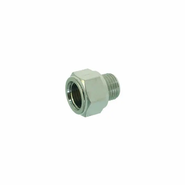 1/8" Male To 1/8" Female Bsp Straight Adapter 1