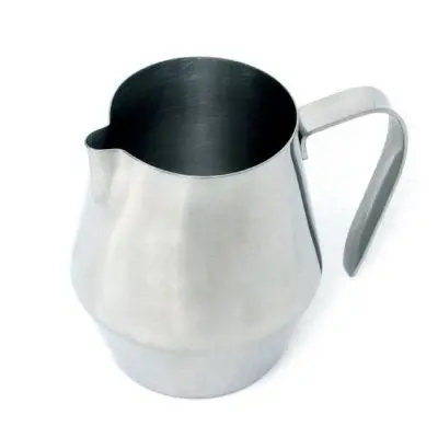 10 Oz Tapered Stainless Steel Milk Pitcher – Compact Steaming & Pouring 1