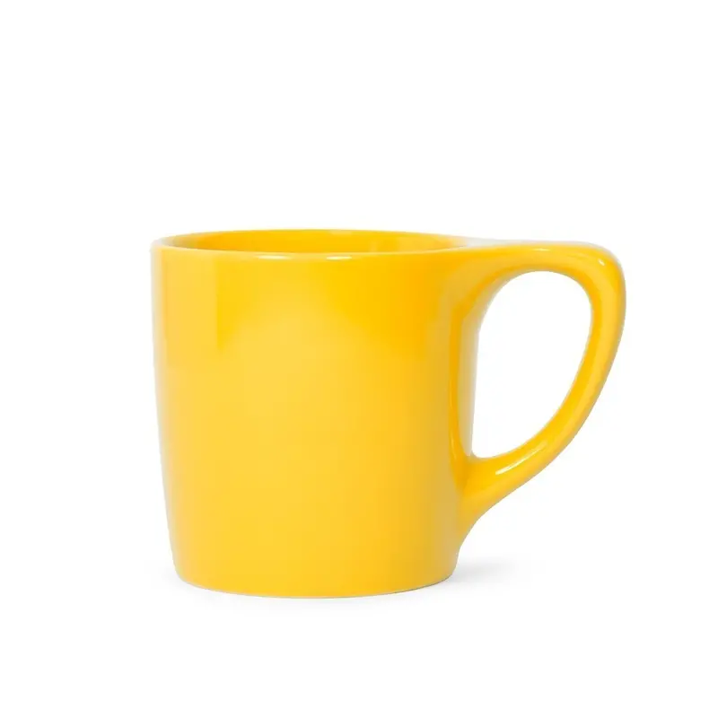 10Oz Lino Diner Ceramic Coffee Mug – Canary Yellow 1