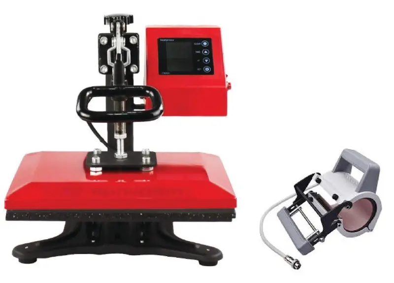 12" X 10" Dual-Function Flatbed Sublimation Press 1