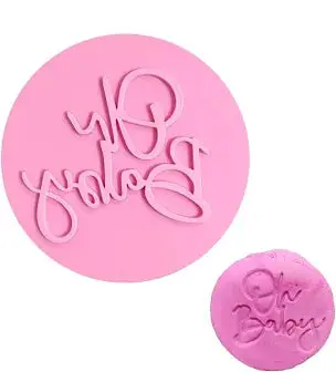 2-Inch Embossed Cupcake Topper Tool For Decorative Baking 1