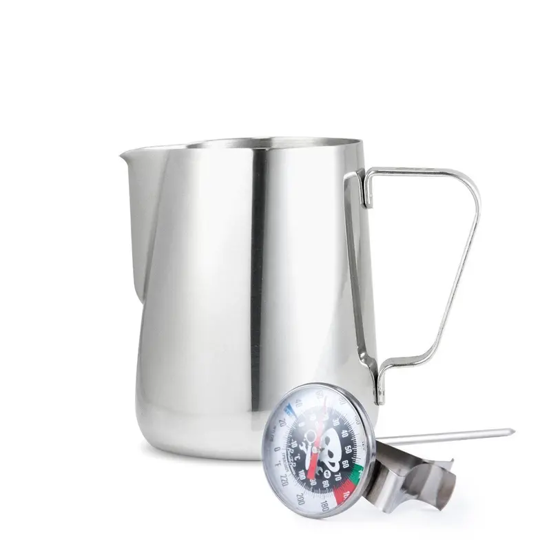 20 Oz Professional Milk Steaming Pitcher With Integrated Thermometer 1