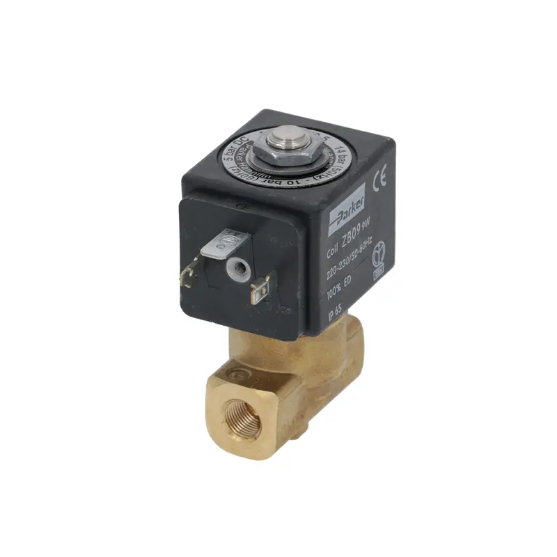 220V Ac Parker 2-Way Solenoid Valve (50/60 Hz, 9W, 1/8" Npt) 1