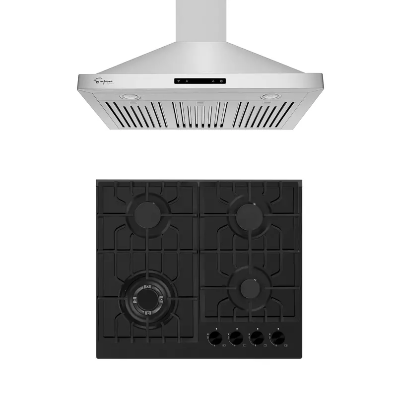 24" Gas Cooktop And 30" Range Hood Bundle – Model 24Gc28 + 30Rh03 1