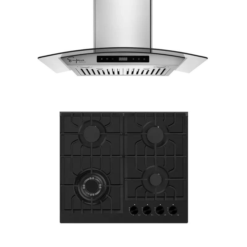 24" Gas Cooktop And 30" Range Hood Bundle – Model 24Gc28 + 30Rh06 1
