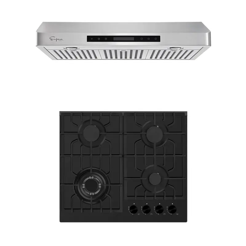 24" Gas Cooktop And 30" Range Hood Combo – Model 24Gc28 + 30Rh13 1