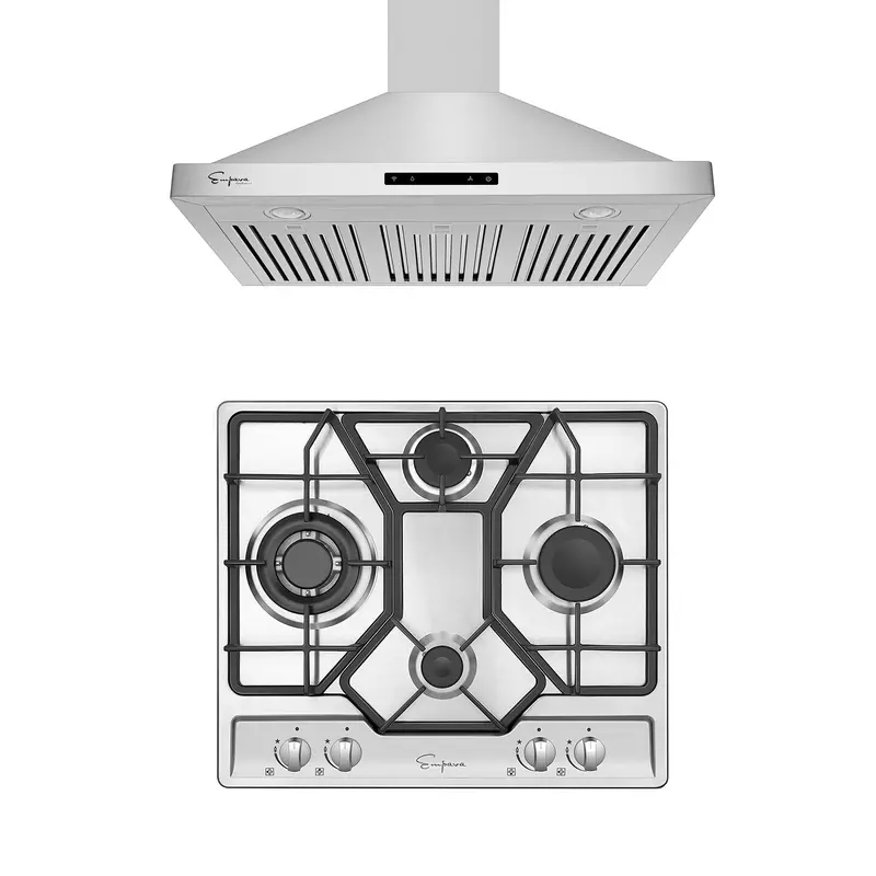 24" Gas Cooktop And 30" Range Hood Package – Model 24Gc4B67A + 30Rh03 1
