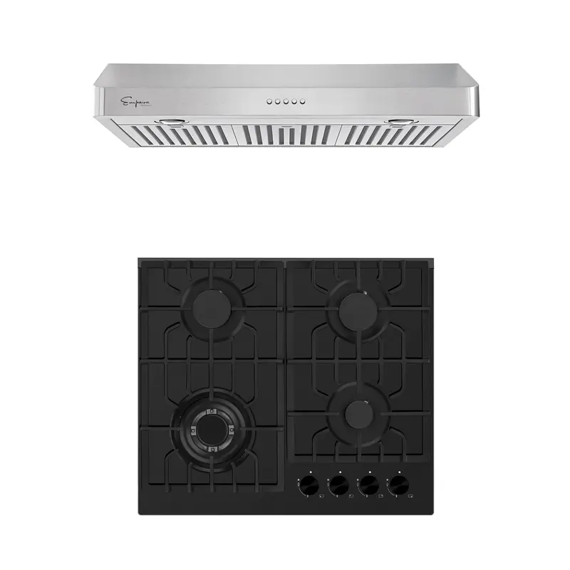 24" Gas Cooktop And 30" Range Hood Set – Model 24Gc28 + 30Rh11 1