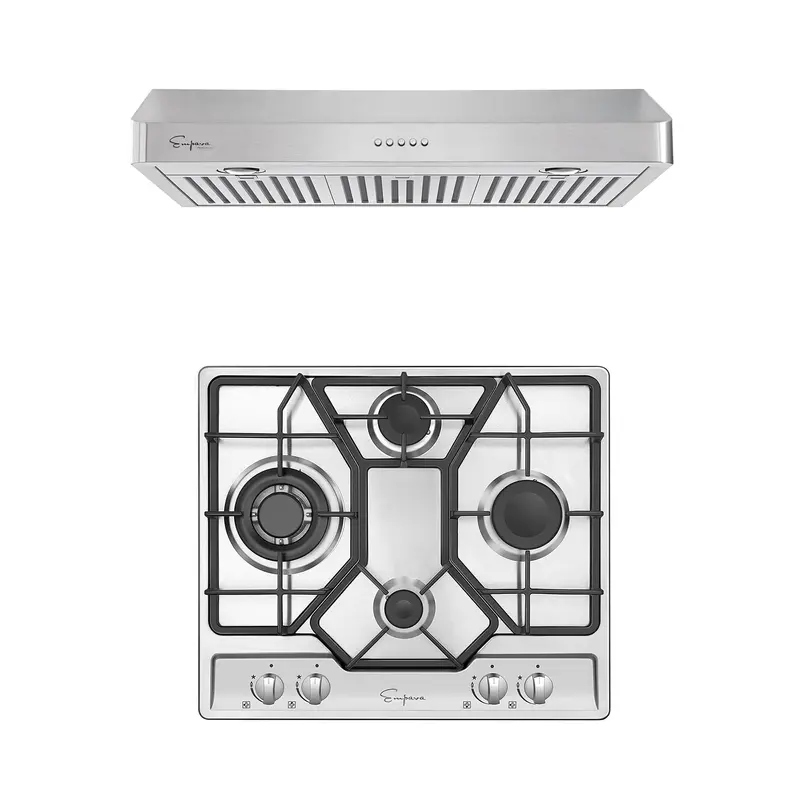 24" Gas Cooktop With 30" Range Hood Set – Model 24Gc4B67A + 30Rh11 1