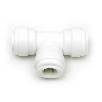 3/8" John Guest Tee Fitting – Triple-Port Connector 1