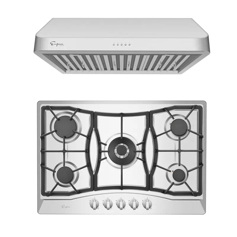 30" Gas Cooktop And 30" Range Hood Bundle – Model 30Gc21 + 30Rh01 1