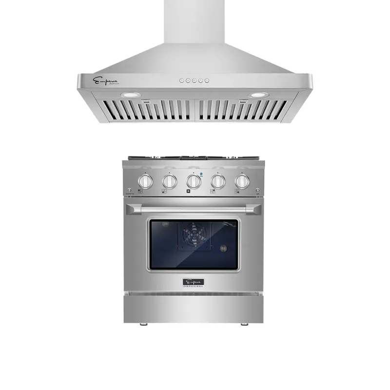 30" Gas Range & 30" Range Hood Kit – Model 30Gr07 + 30Rh05 1