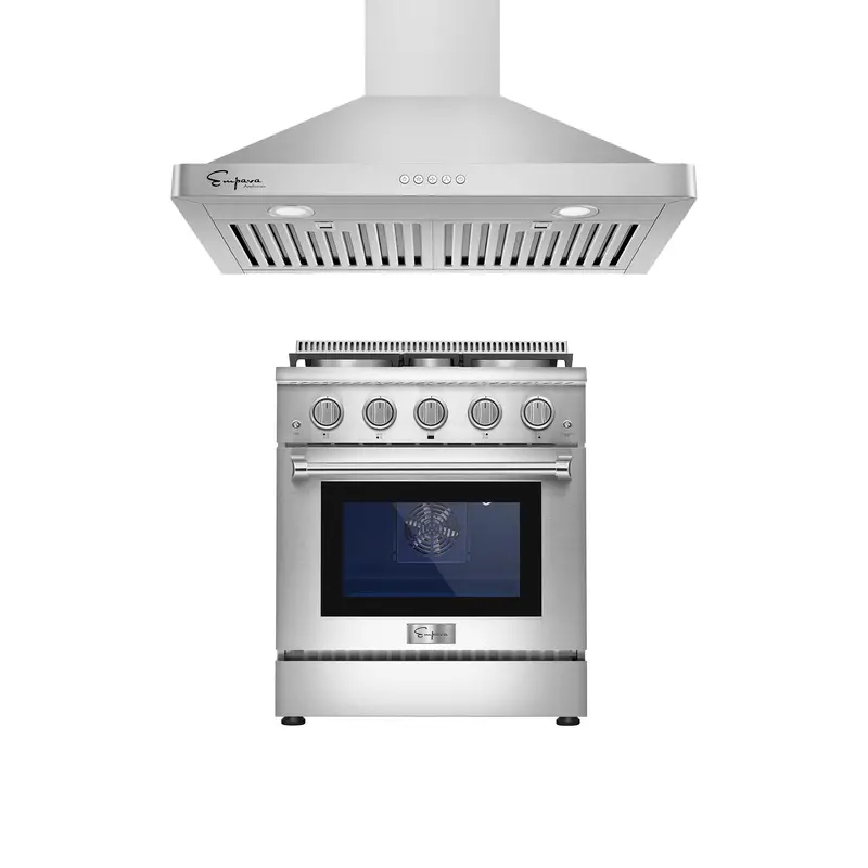 30" Gas Range & 30" Range Hood Pair – Model 30Gr03 + 30Rh05 1