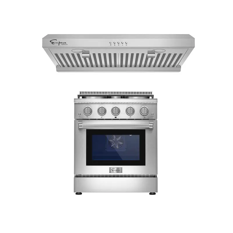 30" Gas Range And 30" Range Hood Bundle – Model 30Gr03 + 30Rh08 1