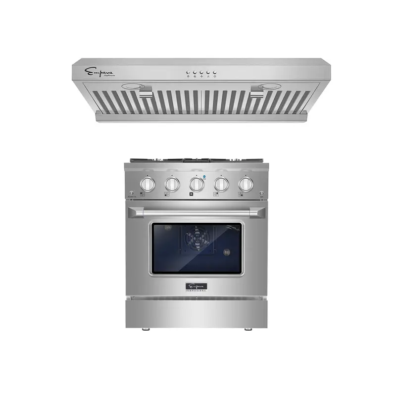 30" Gas Range And 30" Range Hood Combo – Model 30Gr07 + 30Rh08 1