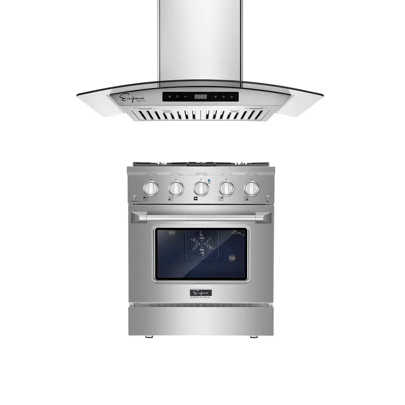 30" Gas Range And 30" Range Hood Set – Model 30Gr07 + 30Rh06 1