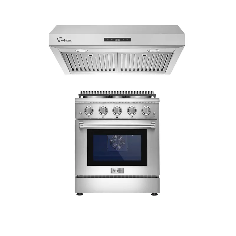 30" Gas Range With 30" Range Hood – Model 30Gr03 + 30Rh07 1
