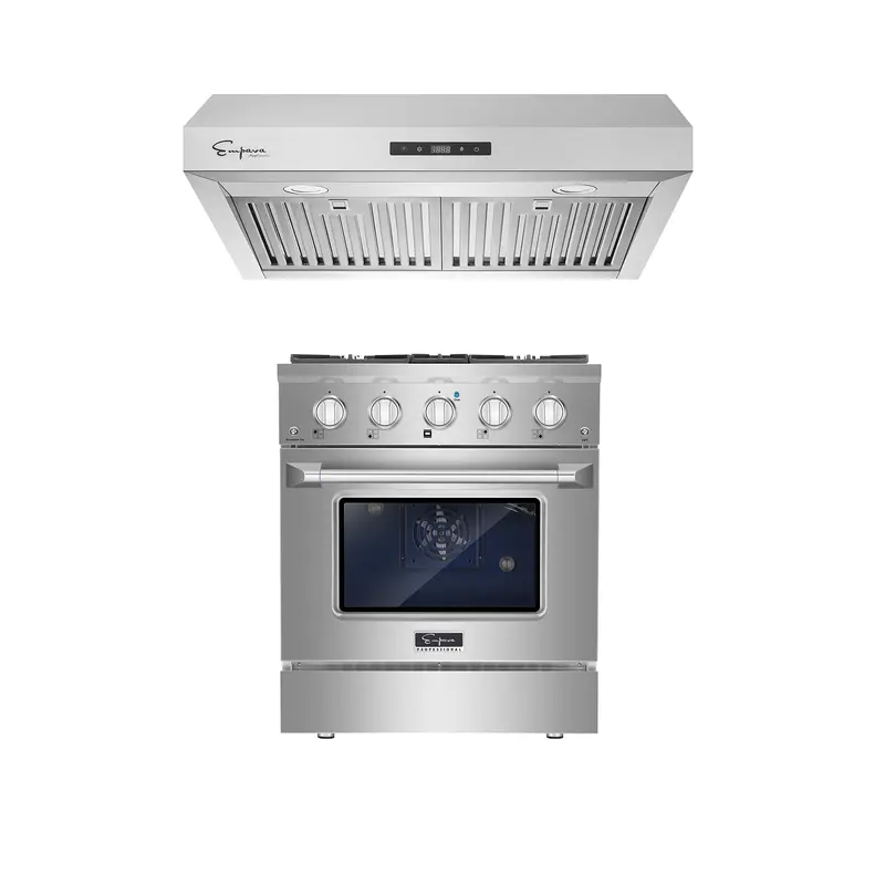 30" Gas Range With 30" Range Hood – Model 30Gr07 + 30Rh07 1
