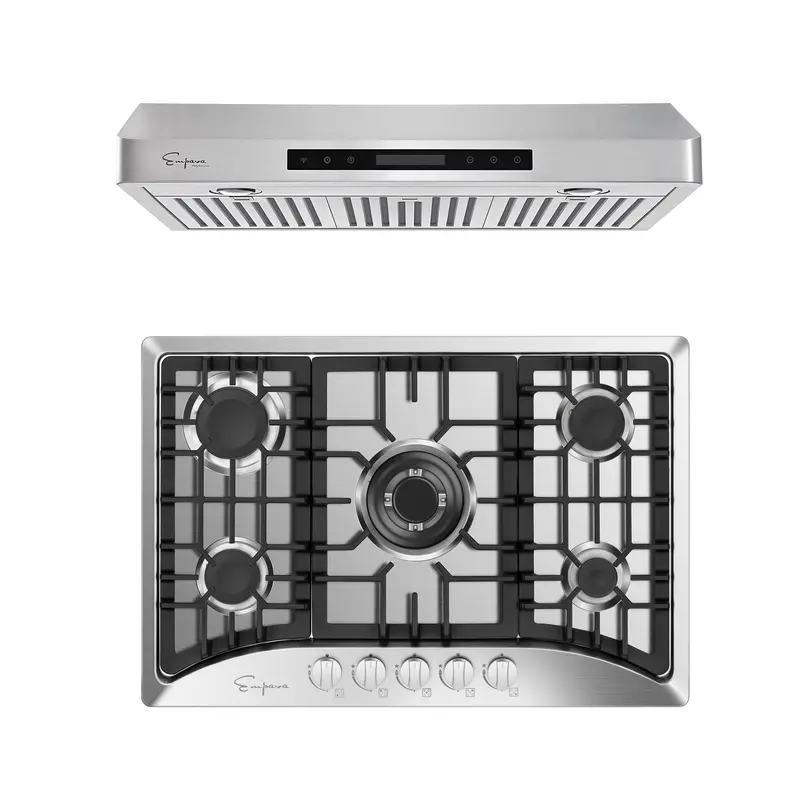 30-Inch Gas Cooktop And Range Hood Set – Model 30Gc5B70C + 30Rh13 1