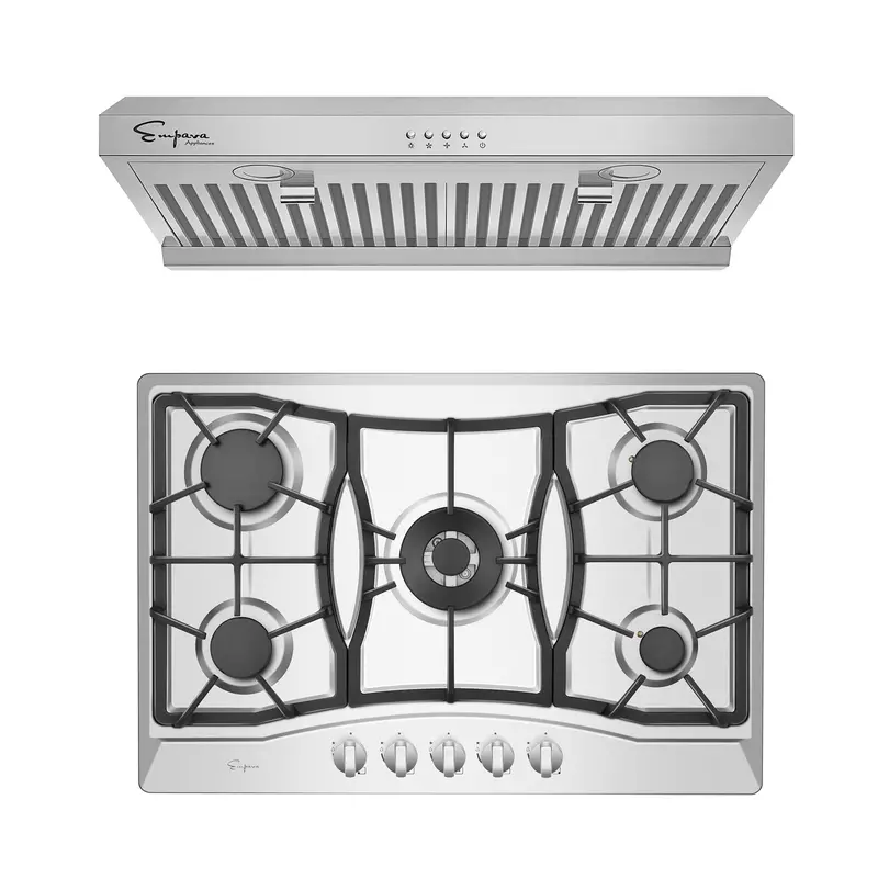 30-Inch Gas Cooktop & Range Hood Package – Model 30Gc21 + 30Rh08 1