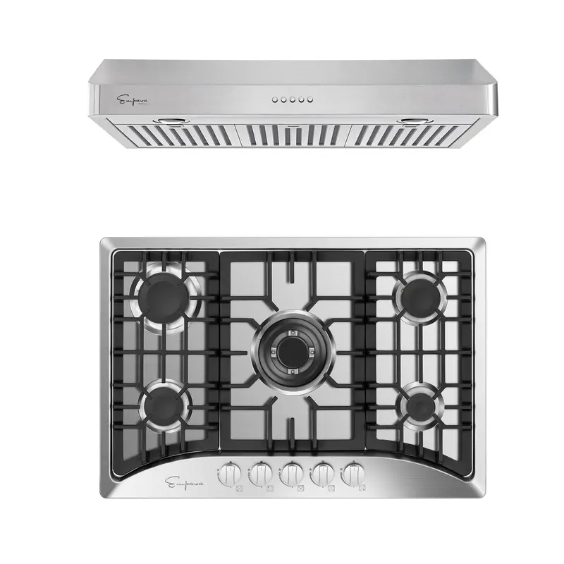 30-Inch Gas Cooktop With Matching Range Hood – Model 30Gc5B70C + 30Rh11 1