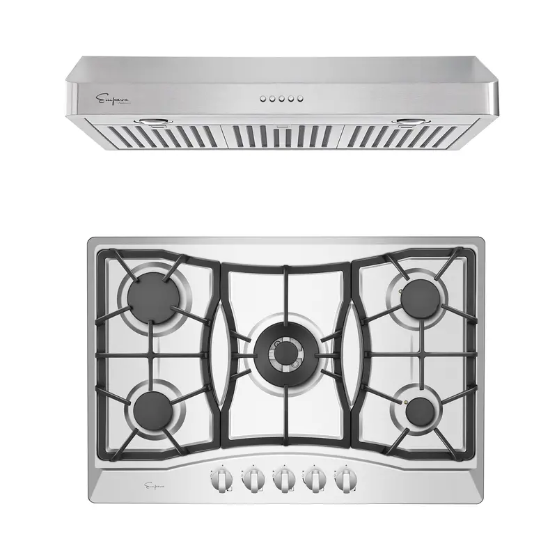 30-Inch Gas Cooktop With Ventilation Hood – Model 30Gc21 + 30Rh11 1