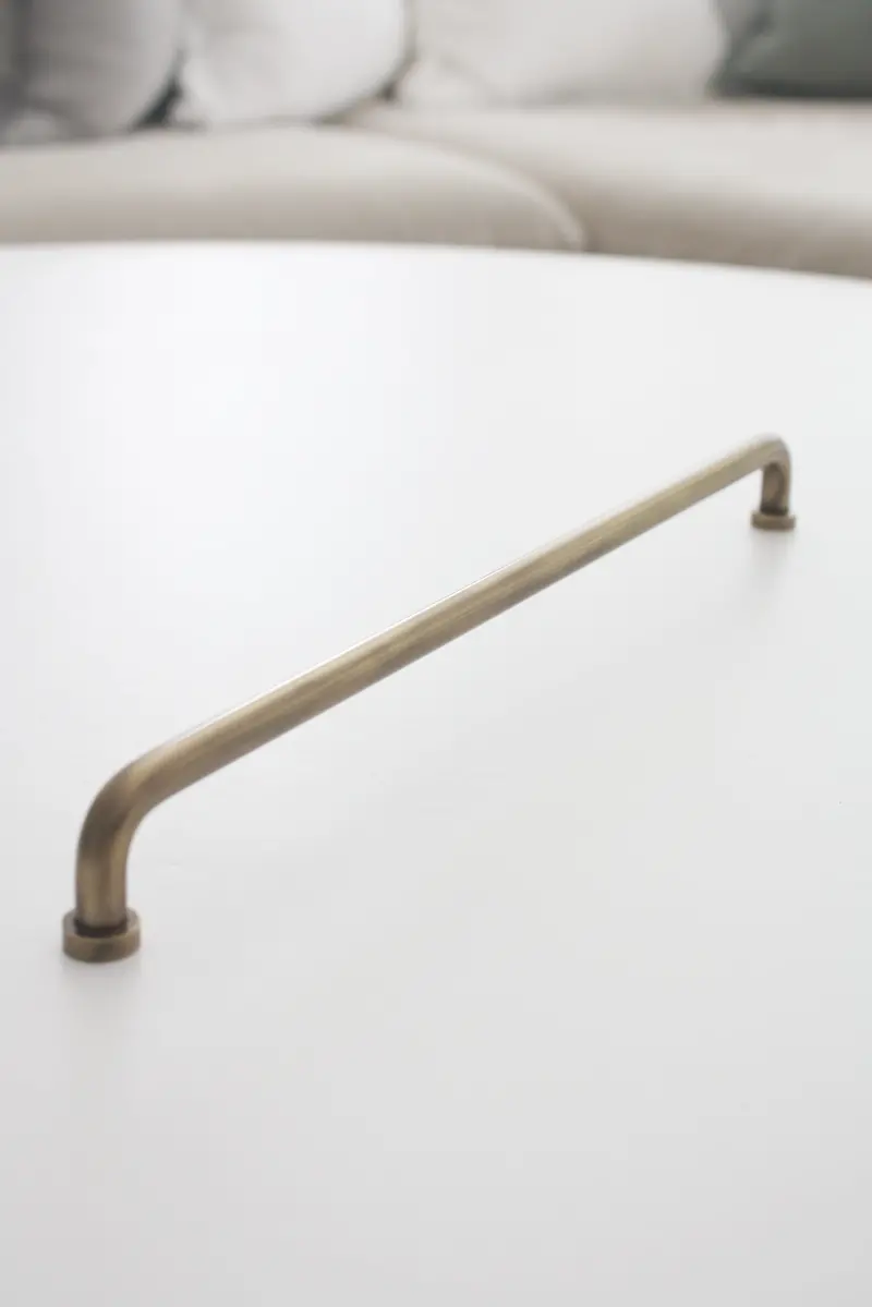 33Cm Polished Brass Hemingway-Style Cabinet Pull 1