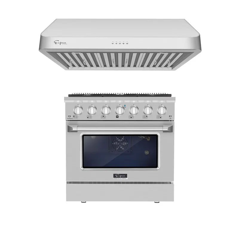 36" Gas Range And 36" Range Hood Kit – Model 36Gr08 + 36Rh02 1