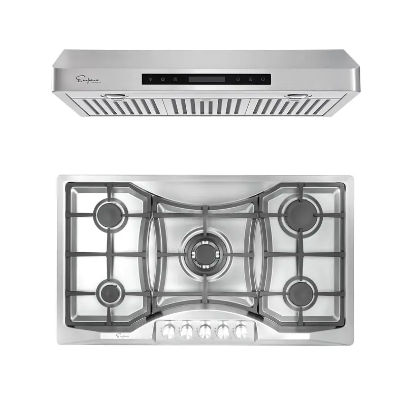36-Inch Gas Cooktop And Range Hood Kit – Model 36Gc24 + 36Rh14 1