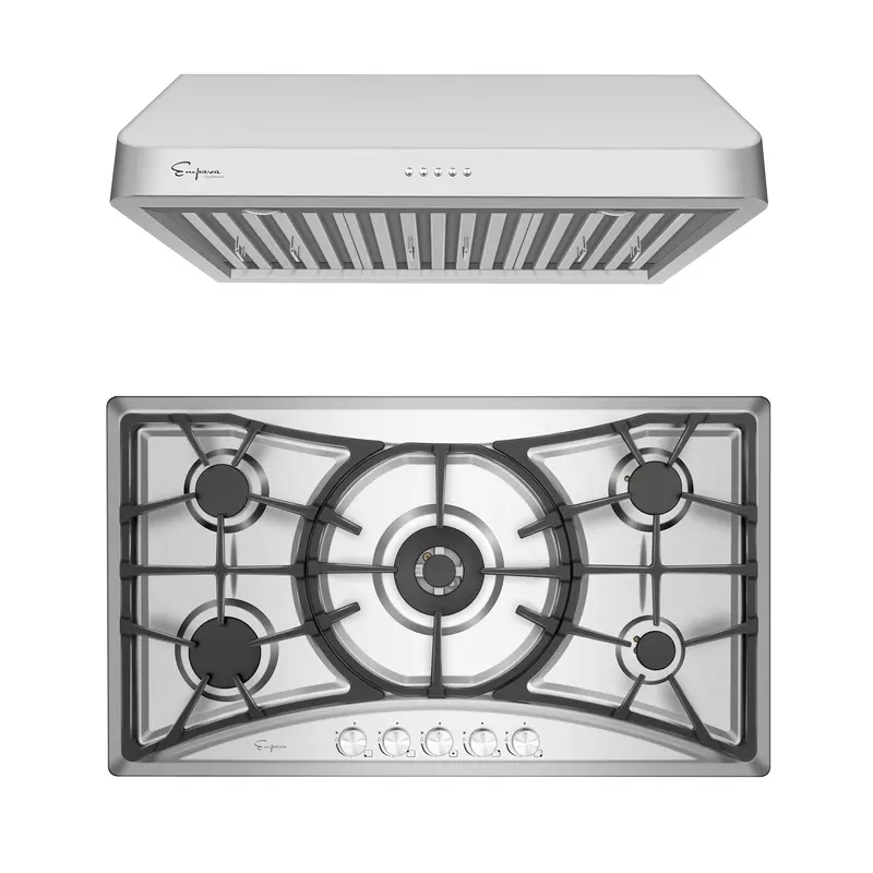 36-Inch Gas Cooktop And Range Hood Pair – Model 36Gc22 + 36Rh02 1
