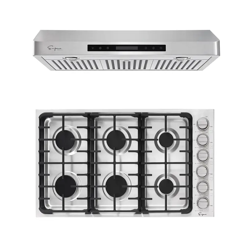 36-Inch Gas Cooktop And Range Hood Pair – Model 36Gc34 + 36Rh14 1