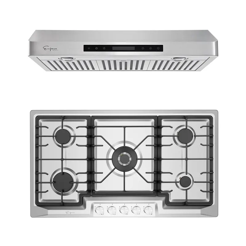 36-Inch Gas Cooktop & Range Hood Combo – Model 36Gc23 + 36Rh14 1
