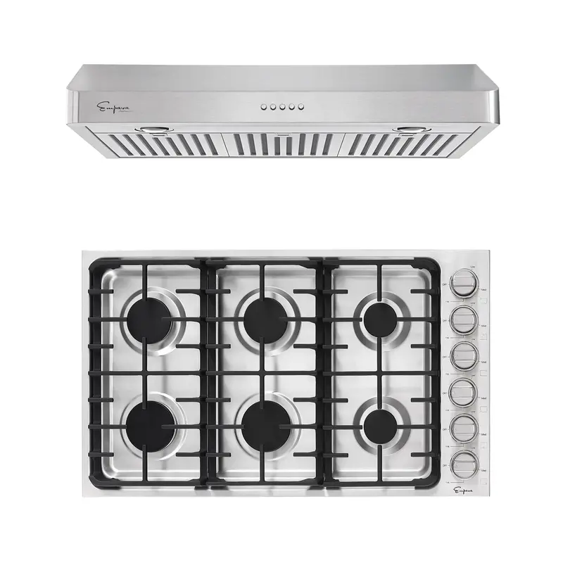 36-Inch Gas Cooktop & Range Hood Duo – Model 36Gc34 + 36Rh12 1
