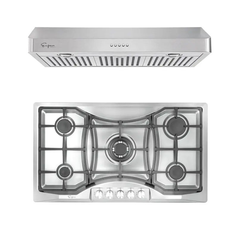 36-Inch Gas Cooktop & Range Hood Package – Model 36Gc24 + 36Rh12 1