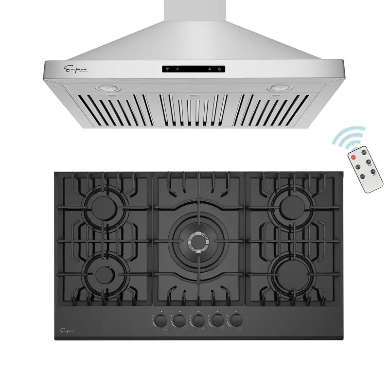 36-Inch Gas Cooktop & Range Hood Pairing – Model 36Gc27 + 36Rh04 1