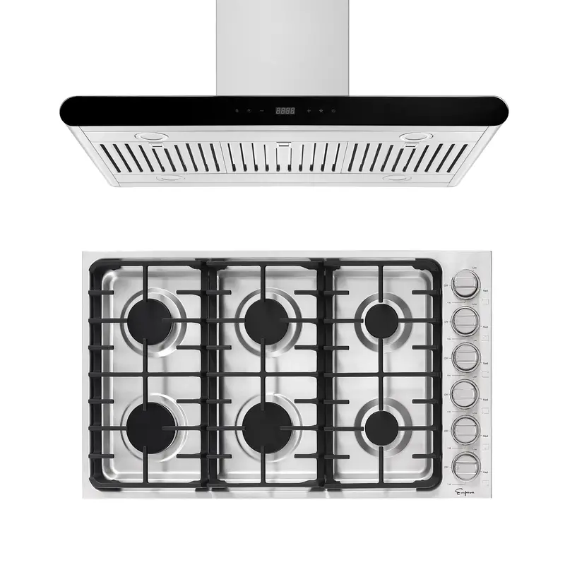 36-Inch Gas Cooktop With Matching Range Hood – Model 36Gc34 + 36Rh10 1