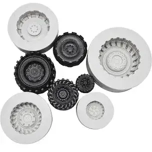 Adjustable 4-Size Rolling Wheel Set For Fondant & Dough 1