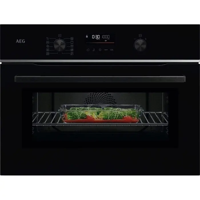 Aeg Tk6Nk501B 6000 Series Black Compact Microwave Combination Oven – Combiquick Technology 1