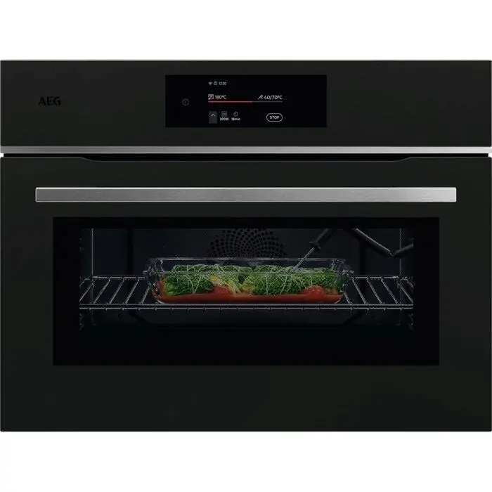 Aeg Tk8Nk721T 8000 Series Compact Built-In Microwave Oven – Touchscreen Controls, Stainless Trim 1