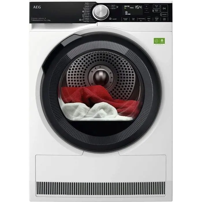 Aeg Tr959V6Bc 9000X Series 9Kg Heat Pump Dryer – 3Dscan Fabric Recognition Technology 1