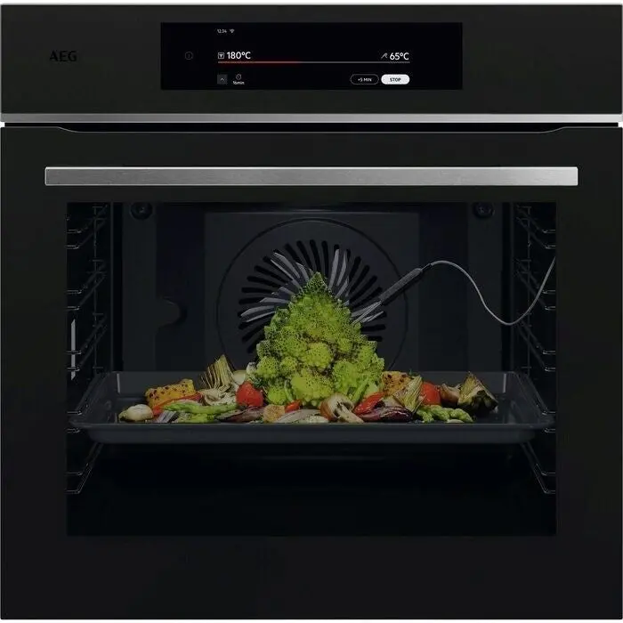 Aeg Tt9Pb831At 9000 Series Black Built-In Single Oven – Touch Interface, Titanium-Finished Knobs 1