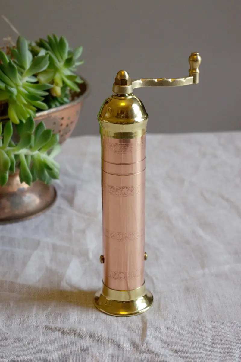 Alexander Copper-Brass Pepper Grinder – 230Mm Handmade Mill No. 414 By The Brass Pepper Mill Co. 1