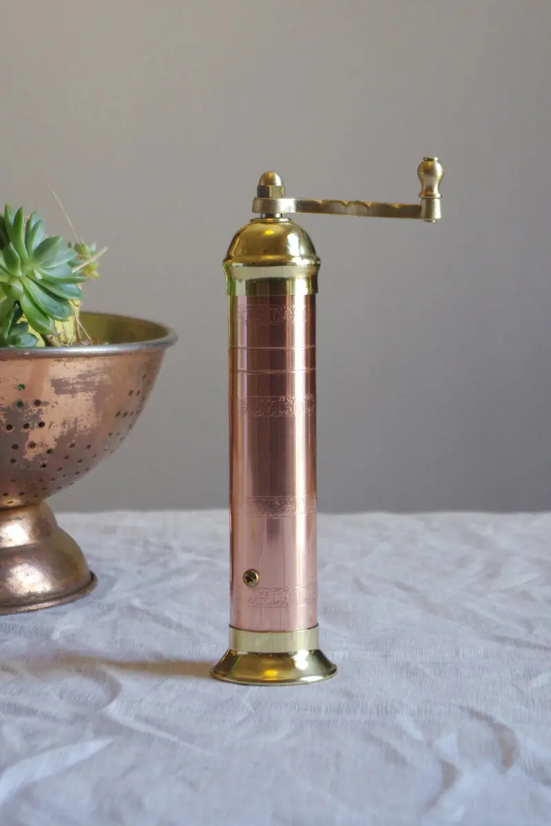 Alexander Copper-Brass Salt Grinder – 230Mm Artisan Mill No. 419 By The Brass Pepper Mill Co. 1