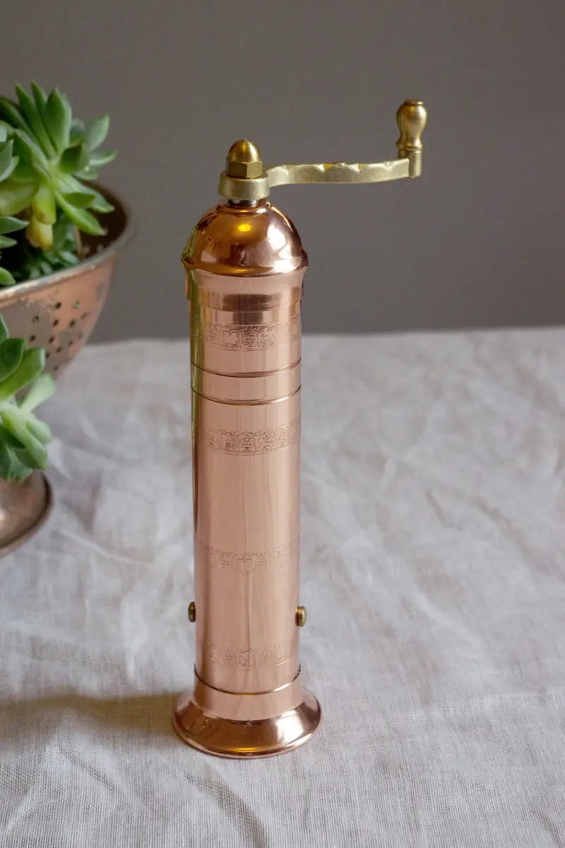 Alexander Copper Pepper Grinder – 230Mm Handcrafted Mill No. 404 By The Brass Pepper Mill Co. 1
