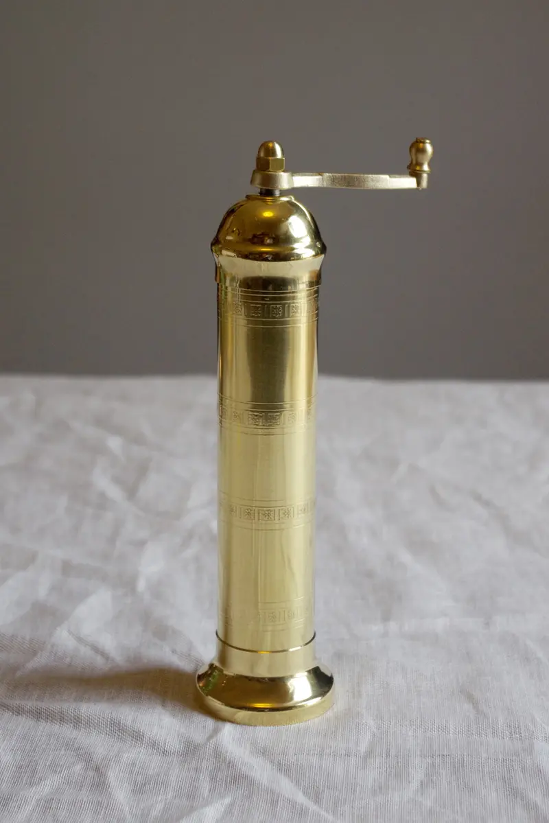 Alexander Solid Brass Salt Grinder – 230Mm Crafted Mill No. 109 By The Brass Pepper Mill Co. 1
