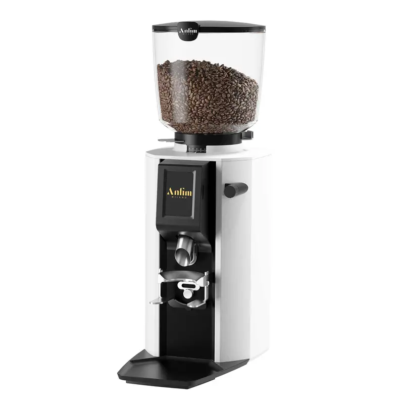 Anfim Alba High-Performance Espresso Grinder – White Housing 1