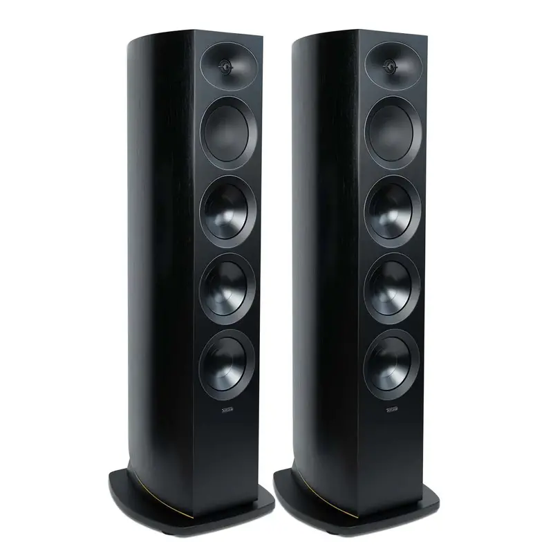 Arcam Radia R45 Floorstanding Speakers – Tower Design With Dual Woofers (Black Pair) 1