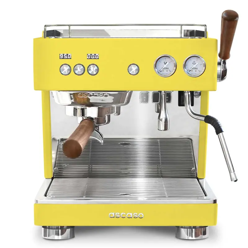 Ascaso Baby T Plus Single-Group Automatic Espresso Machine – Butter Yellow Finish 1